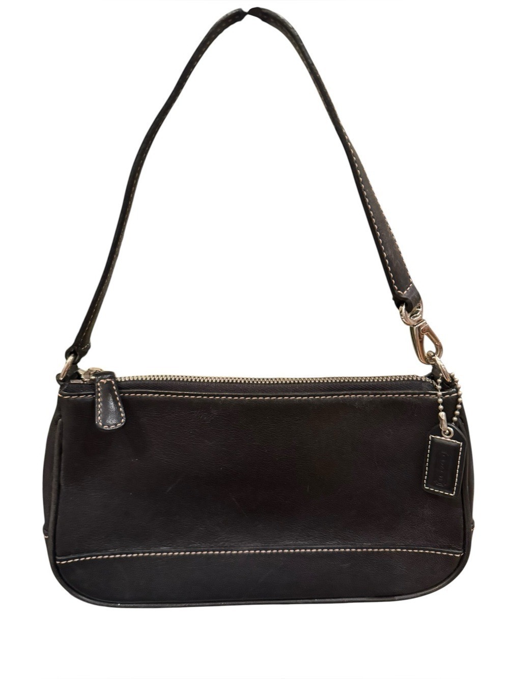 Coach Vintage Hampton Demi Black Smooth Leather Y2K - EUC